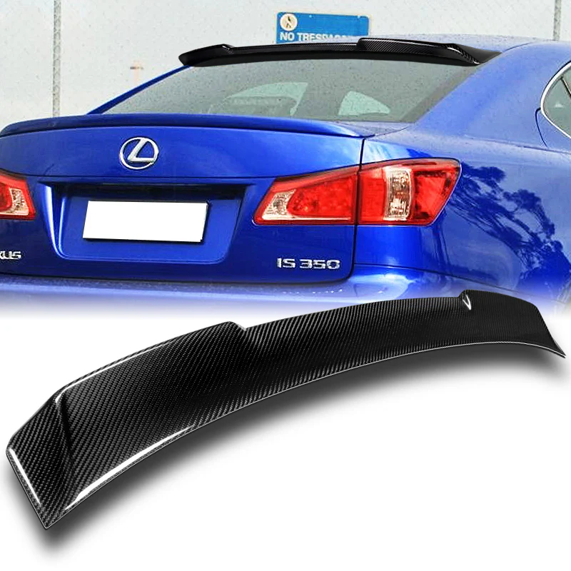 Rear Window Roof Visor Wing Spoiler For 2006-2013 Lexus IS250 IS350 IS-F -Real Carbon Fiber - Image 6