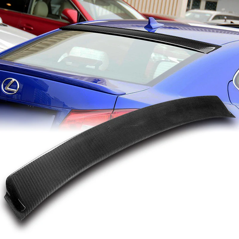 Rear Window Roof Visor Wing Spoiler For 2006 - 2013 Lexus IS250 IS350 IS-F -Real Carbon Fiber - Image 7