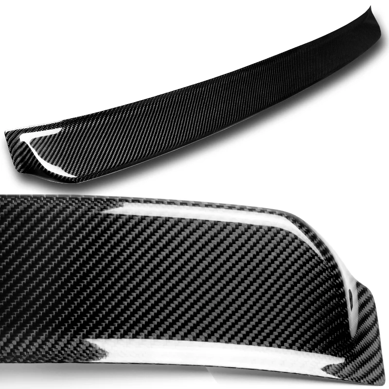 Rear Window Roof Visor Wing Spoiler For 2006-2015 Honda Civic 4-DR / Sedan -Real Carbon Fiber - Image 2