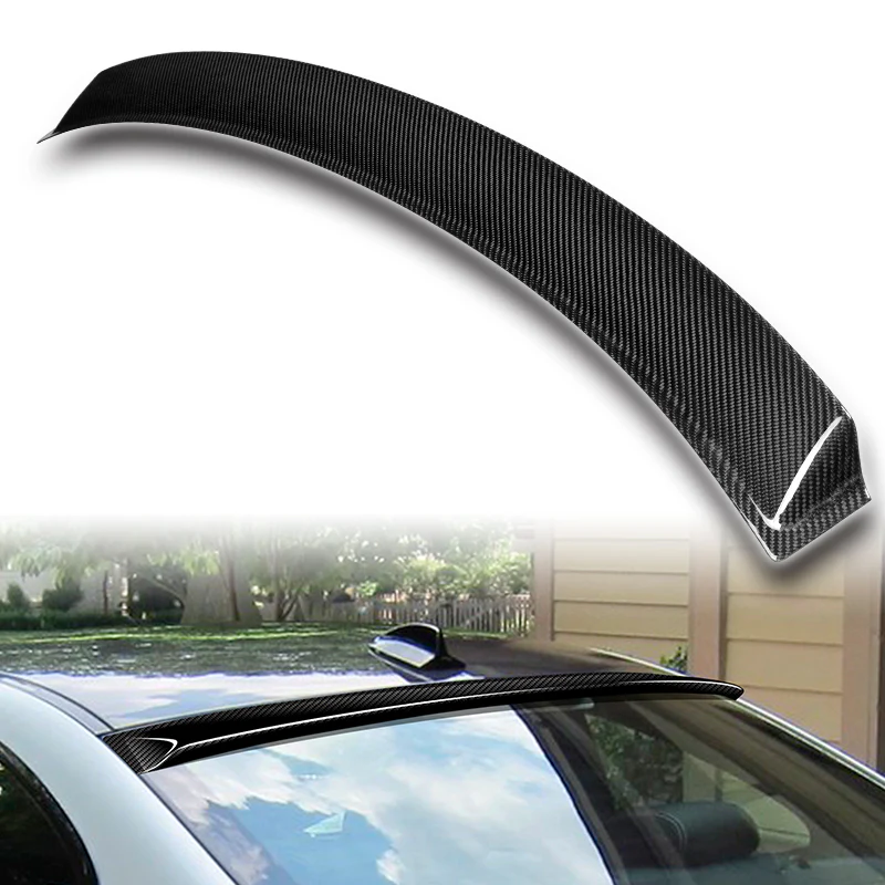 Rear Window Roof Visor Wing Spoiler For 2007-2013 BMW E92 3-Series 2-DR / Coupe -Real Carbon Fiber - Image 5
