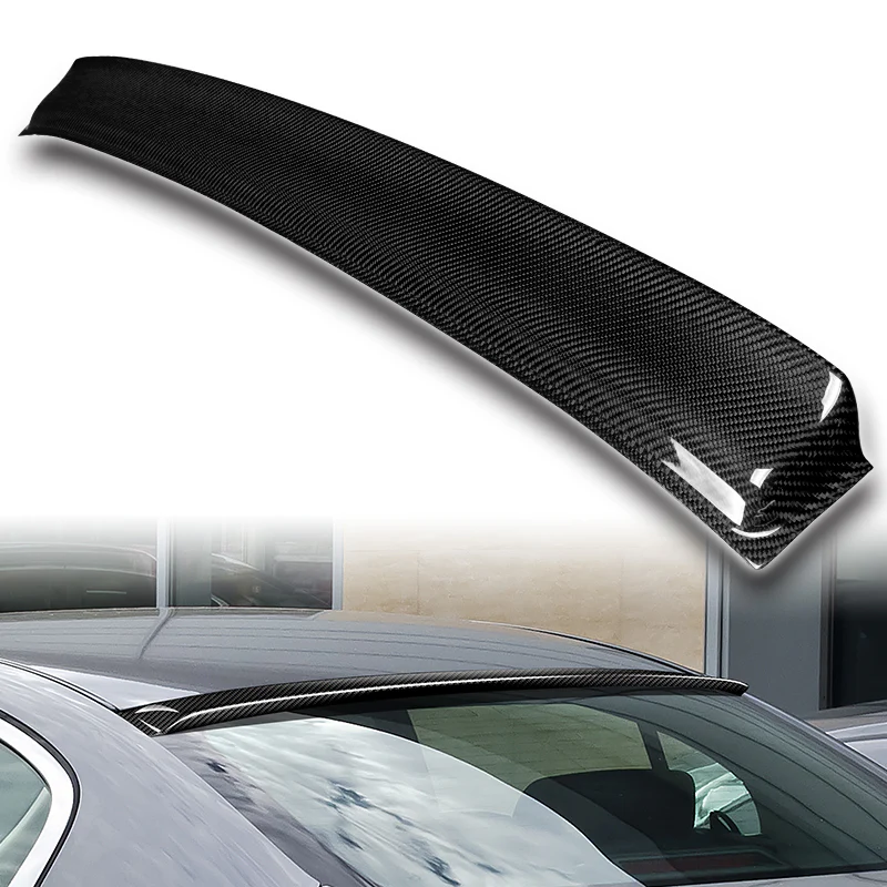 Rear Window Roof Visor Wing Spoiler For 2007-2013 Infiniti G25 G35 G37 4-DR / Sedan -Real Carbon Fiber - Image 5