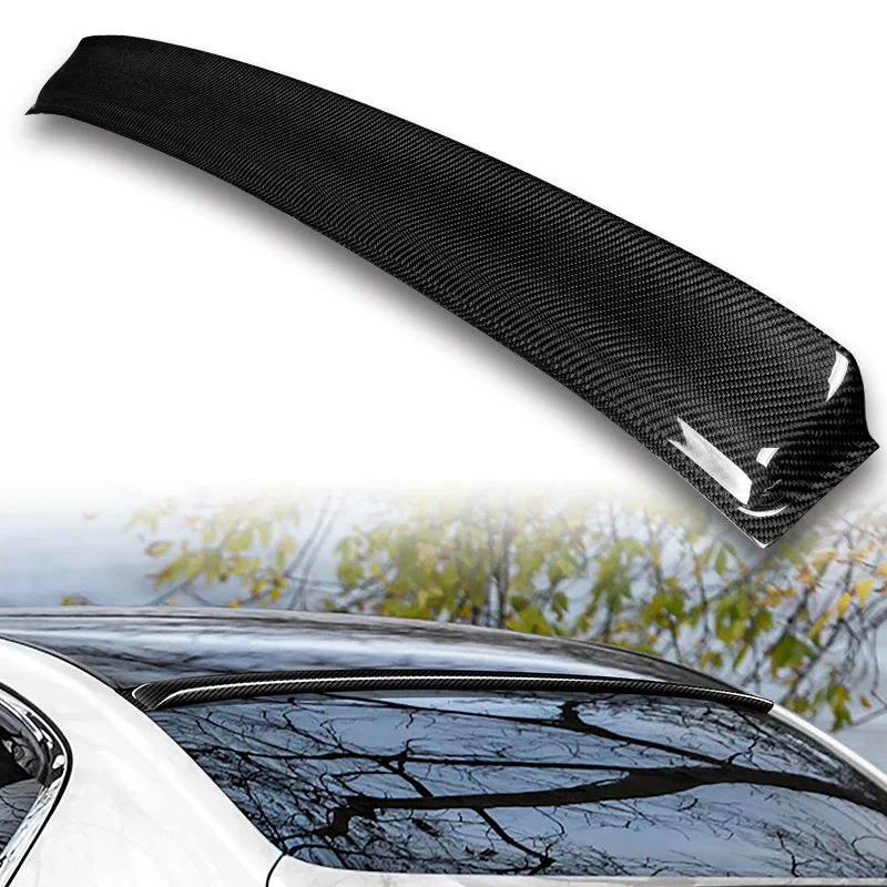 Rear Window Roof Visor Wing Spoiler For 2007-2013 Infiniti G25 G35 G37 4-DR / Sedan -Real Carbon Fiber - Image 7