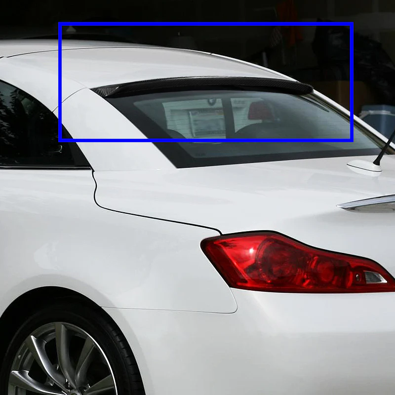 Rear Window Roof Visor Wing Spoiler For 2008 - 2013 Infiniti G37 2-DR / Coupe -Real Carbon Fiber - Image 8