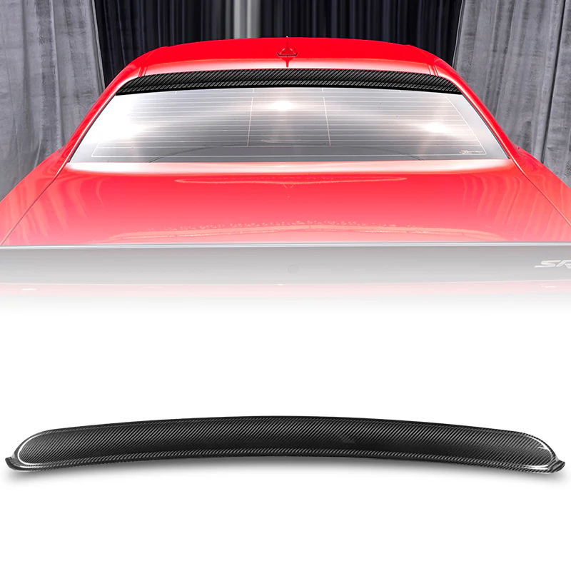 Rear Window Roof Visor Wing Spoiler For 2008 - 2023 Dodge Challenger -Real Carbon Fiber - Image 6