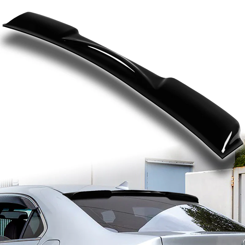 Rear Window Roof Visor Wing Spoiler For 2009-2014 Acura TSX -Black ABS - Image 5