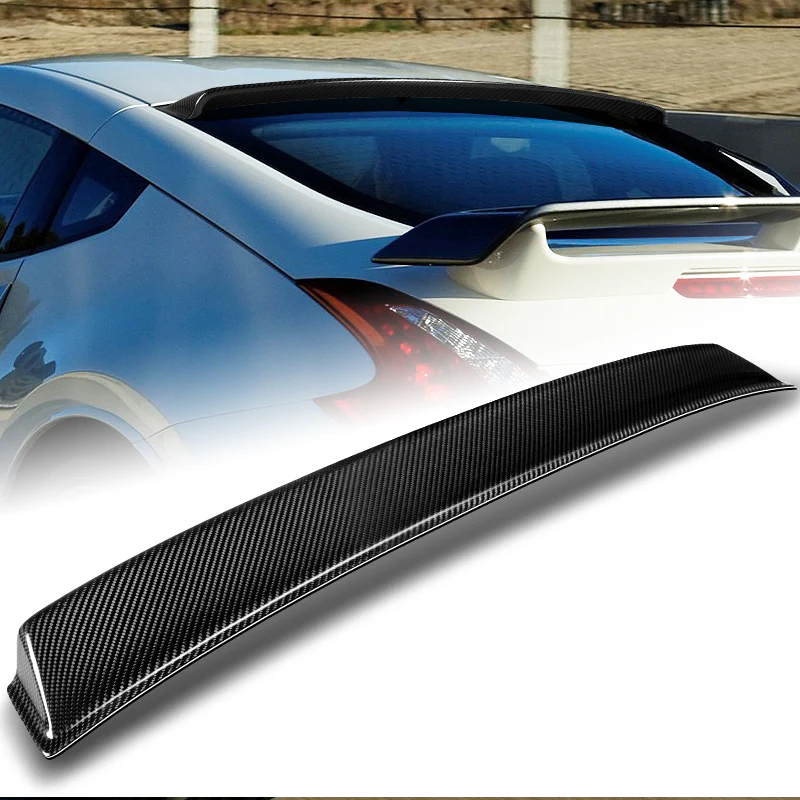 Rear Window Roof Visor Wing Spoiler For 2009 - 2020 Nissan 370Z -Real Carbon Fiber - Image 5