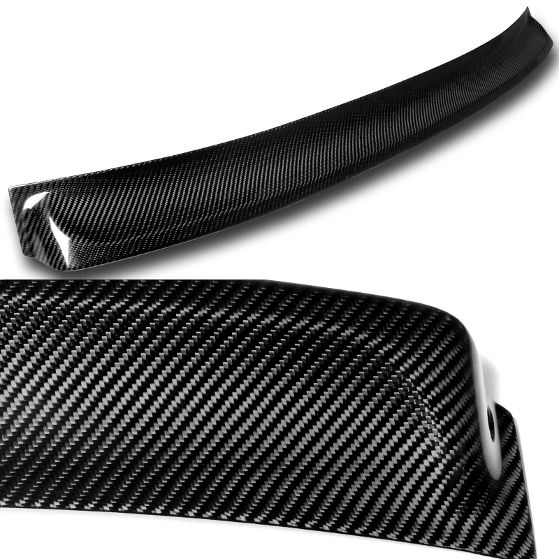 Rear Window Roof Visor Wing Spoiler For 2011-2016 BMW F10 5-Series 4-DR / Sedan -Real Carbon Fiber - Image 2