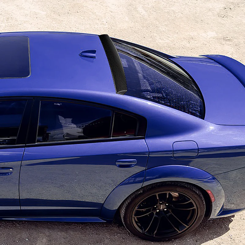 Rear Window Roof Visor Wing Spoiler For 2011 - 2023 Dodge Charger -Real Carbon Fiber - Image 5