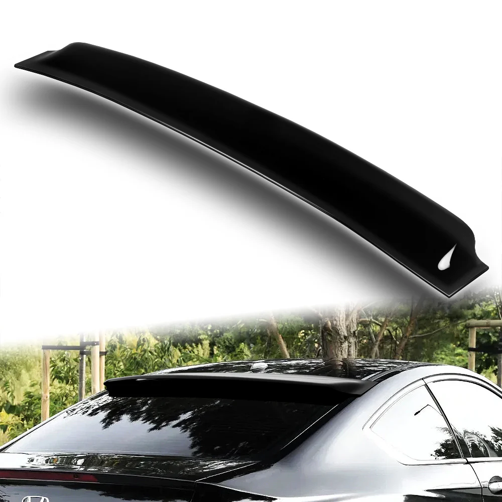 Rear Window Roof Visor Wing Spoiler For 2013 - 2017 Honda Accord 2DR / Coupe -Smoke Acrylic - Image 5