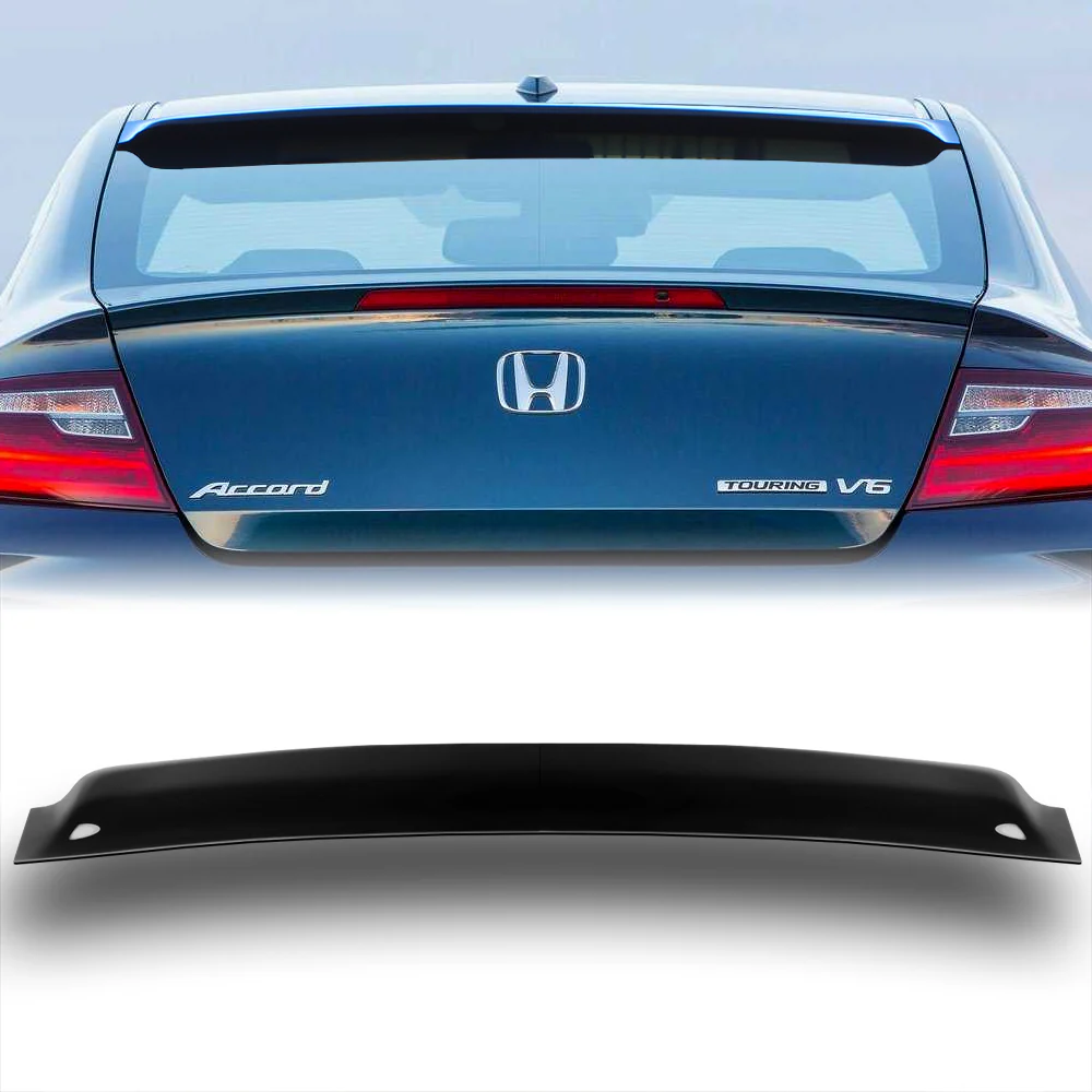 Rear Window Roof Visor Wing Spoiler For 2013 - 2017 Honda Accord 2DR / Coupe -Smoke Acrylic - Image 6