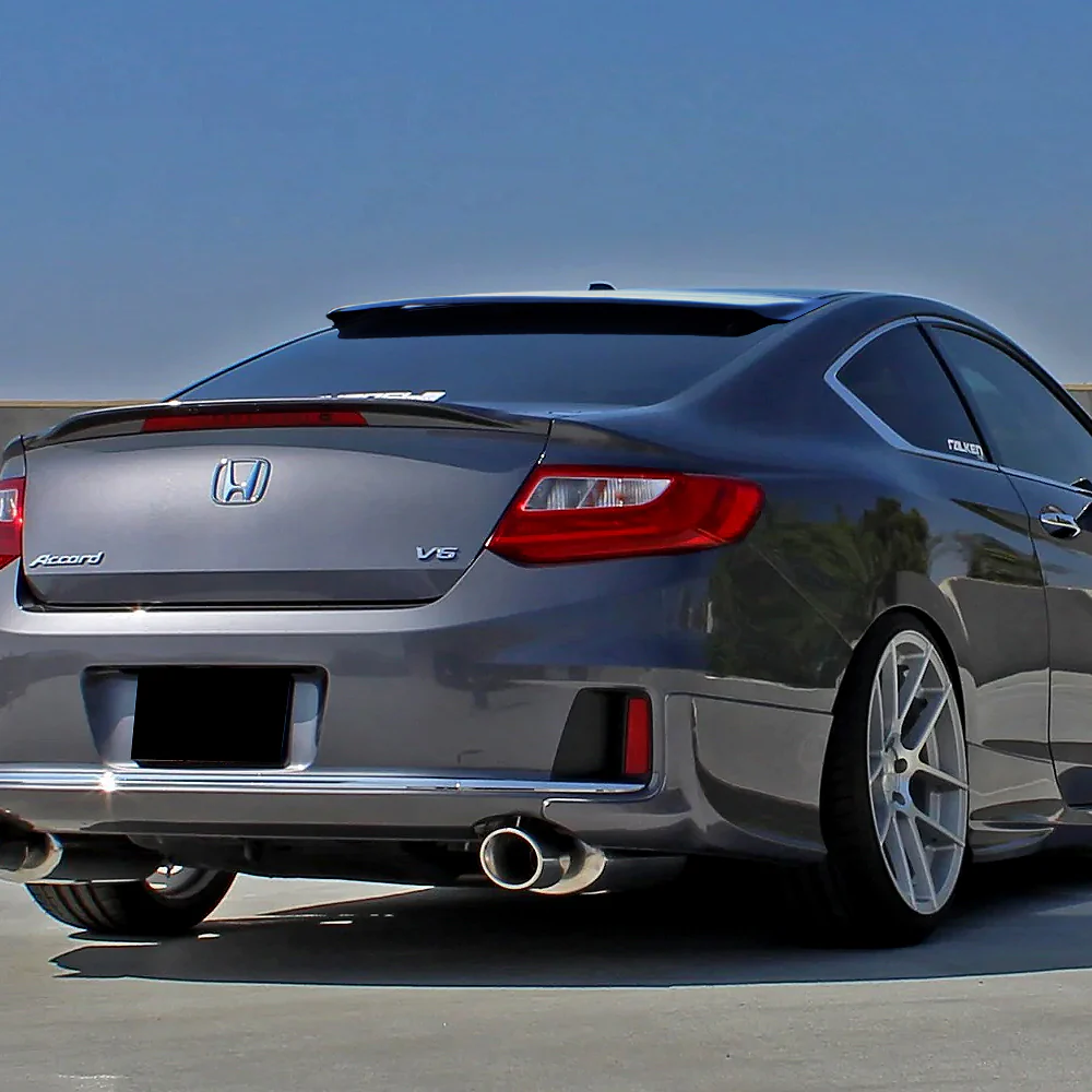 Rear Window Roof Visor Wing Spoiler For 2013 - 2017 Honda Accord 2DR / Coupe -Smoke Acrylic - Image 8