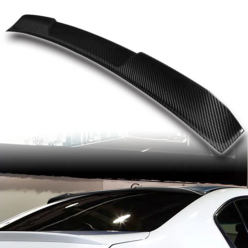 Rear Window Roof Visor Wing Spoiler For 2013-2017 Honda Accord 4-DR / Sedan -Real Carbon Fiber - Image 6
