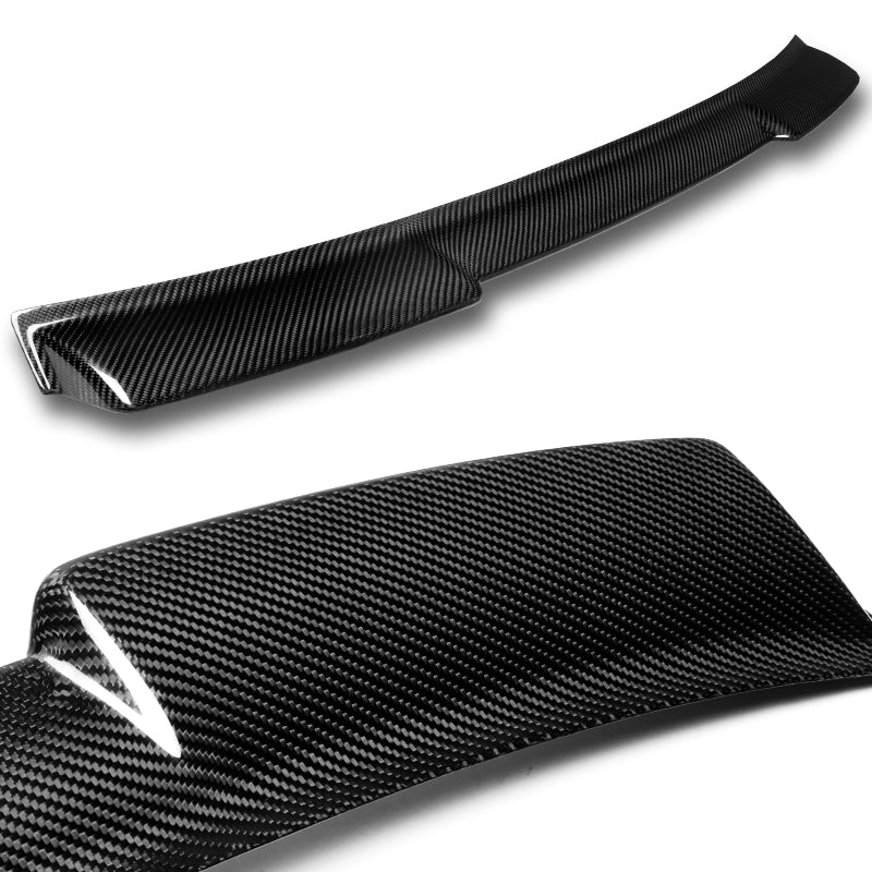 Rear Window Roof Visor Wing Spoiler For 2014 - 2021 Infiniti Q50 -Real Carbon Fiber - Image 2