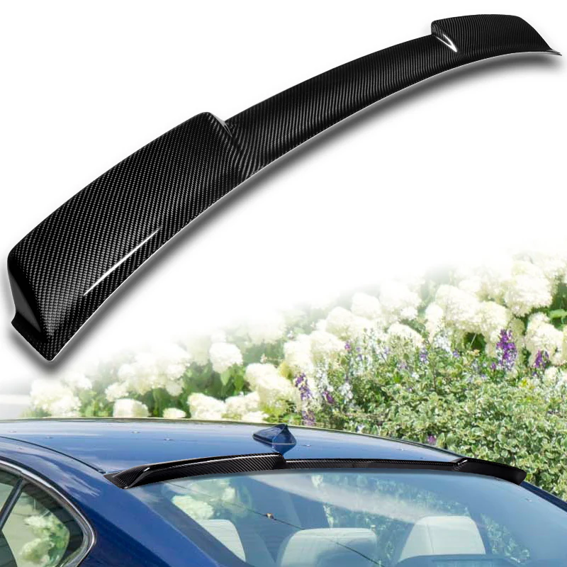 Rear Window Roof Visor Wing Spoiler For 2014 - 2021 Infiniti Q50 -Real Carbon Fiber - Image 5