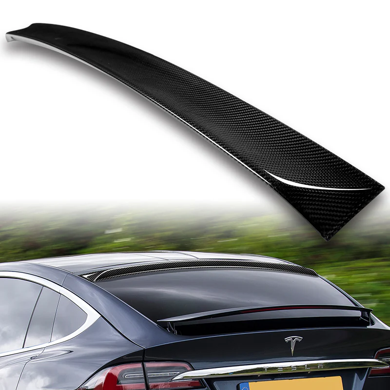 Rear Window Roof Visor Wing Spoiler For 2016 - 2025 Tesla Model X SUV -Real Carbon Fiber - Image 5