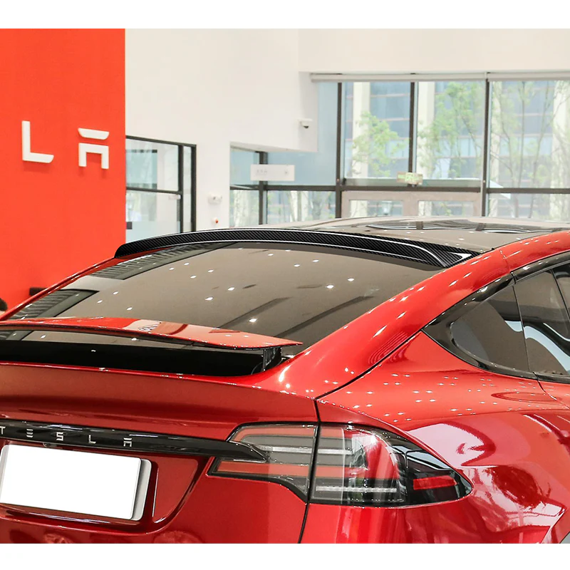 Rear Window Roof Visor Wing Spoiler For 2016 - 2025 Tesla Model X SUV -Real Carbon Fiber - Image 7