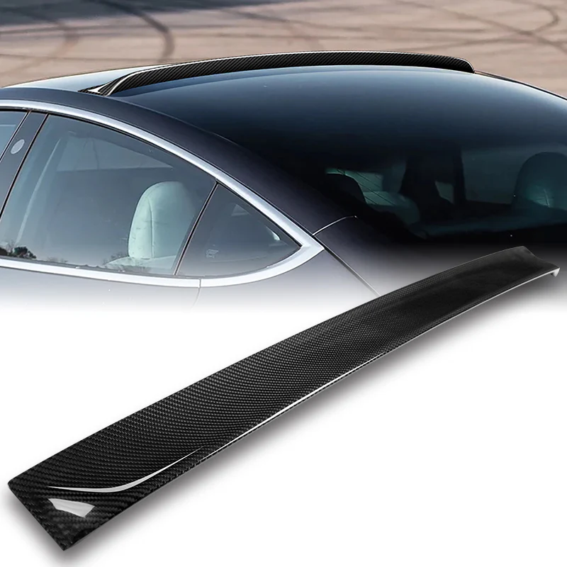 Rear Window Roof Visor Wing Spoiler For 2017 - 2023 Tesla Model 3 -Real Carbon Fiber - Image 7