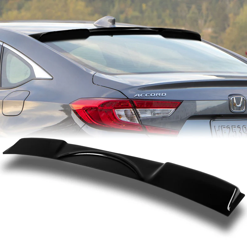 Rear Window Roof Visor Wing Spoiler For 2018-2022 Honda Accord 4-DR / Sedan -Black ABS - Image 6