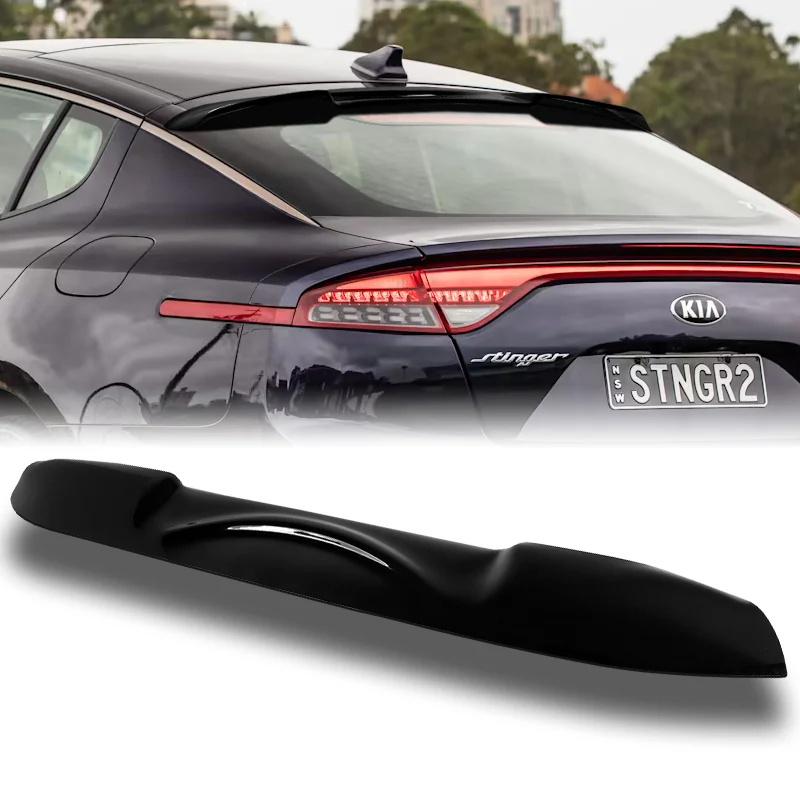 Rear Window Roof Visor Wing Spoiler For 2018-2023 Kia Stinger -Black ABS - Image 6