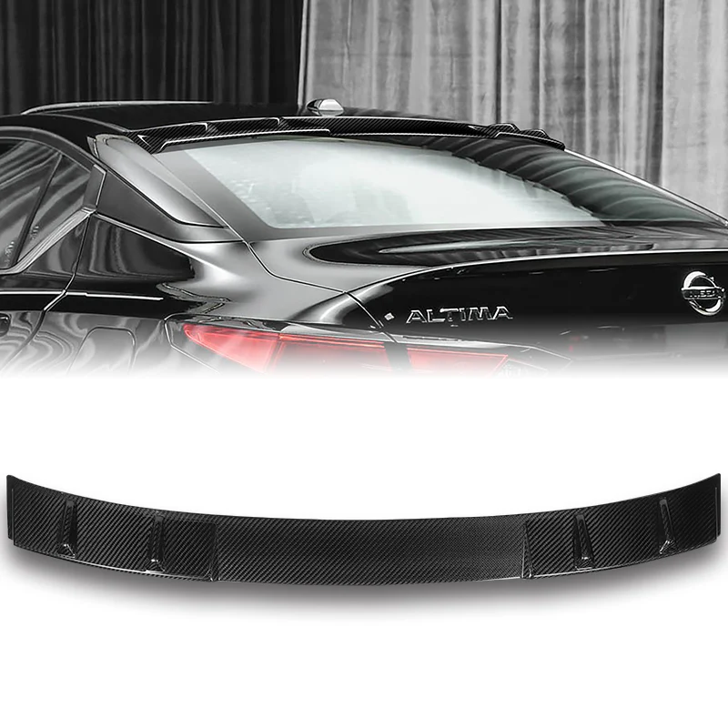 Rear Window Roof Visor Wing Spoiler For 2019 - 2025 Nissan Altima 4-DR / Sedan -Real Carbon Fiber - Image 5