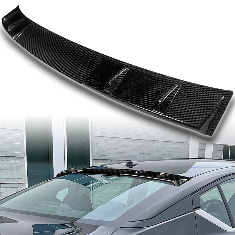 Rear Window Roof Visor Wing Spoiler For 2019 - 2025 Nissan Altima 4-DR / Sedan -Real Carbon Fiber - Image 6