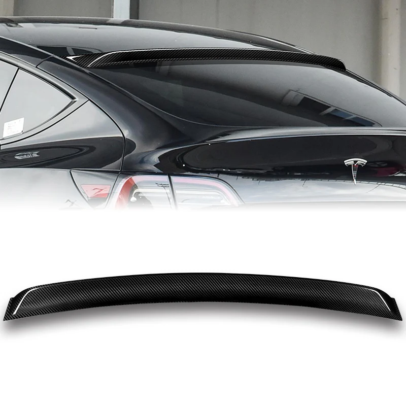 Rear Window Roof Visor Wing Spoiler For 2020 - 2024 Tesla Model Y -Real Carbon Fiber - Image 5