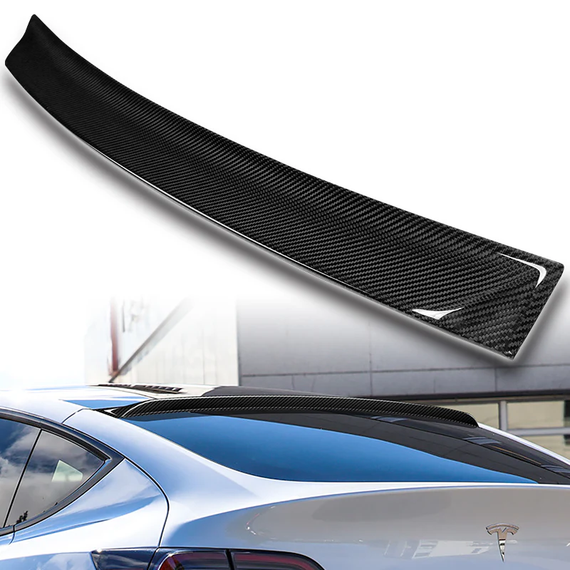 Rear Window Roof Visor Wing Spoiler For 2020 - 2024 Tesla Model Y -Real Carbon Fiber - Image 6