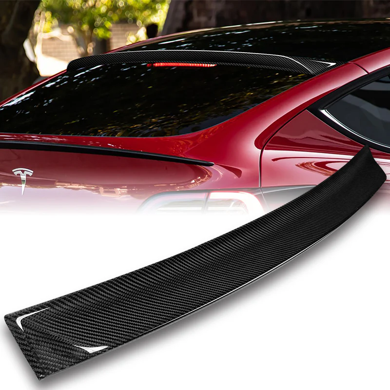 Rear Window Roof Visor Wing Spoiler For 2020 - 2024 Tesla Model Y -Real Carbon Fiber - Image 7