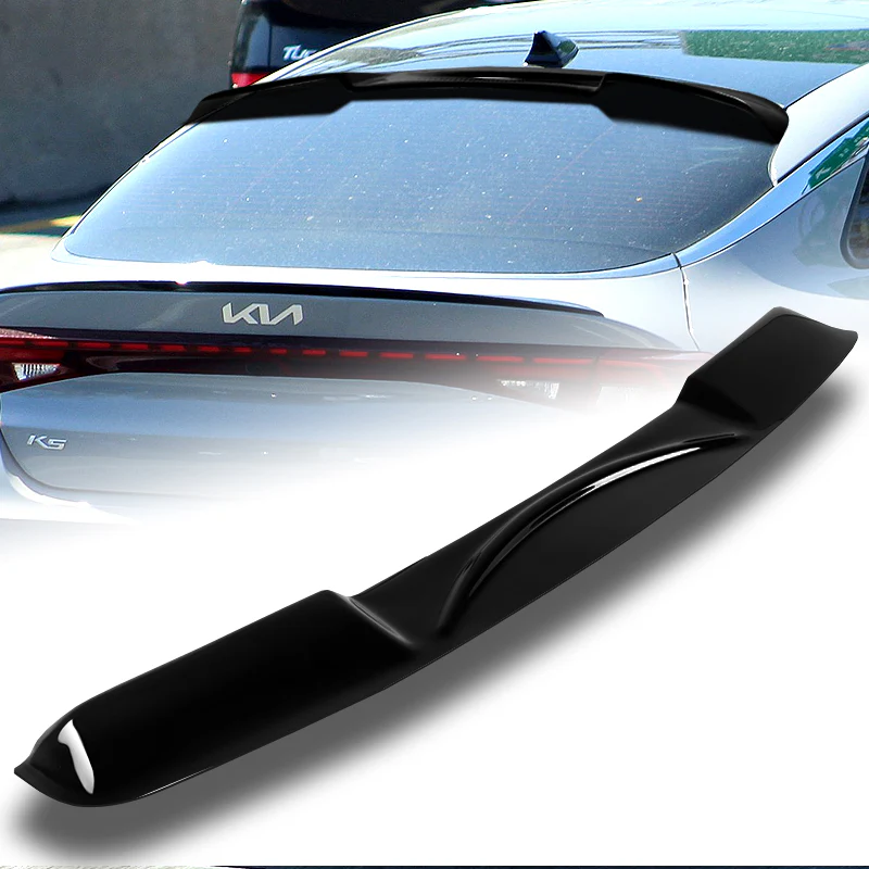 Rear Window Roof Visor Wing Spoiler For 2021-2024 Kia K5 4-DR / Sedan -Black ABS - Image 5