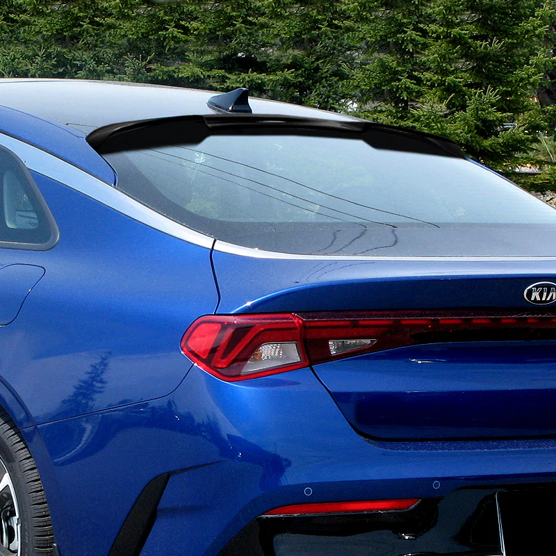 Rear Window Roof Visor Wing Spoiler For 2021-2024 Kia K5 4-DR / Sedan -Black ABS - Image 6