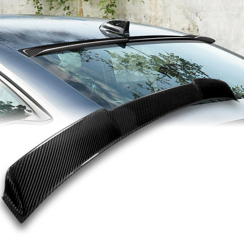 Rear Window Roof Visor Wing Spoiler For 2022-2023 Honda Civic 11th  4-DR / Sedan -Real Carbon Fiber - Image 7