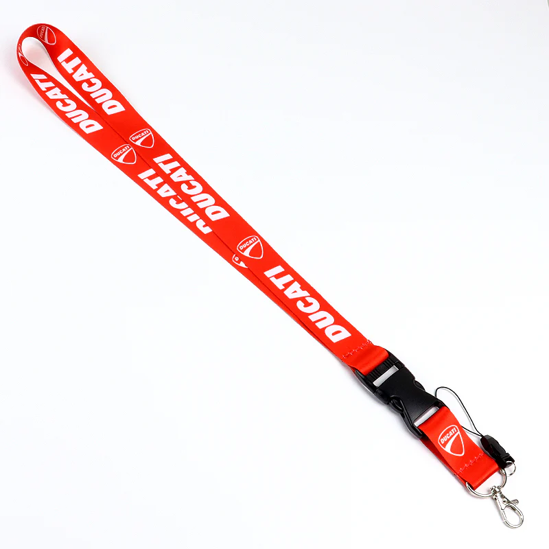 Red Ducati Racing Keychain LOGO Lanyard Quick Release Key chain Strap Gift - Image 2