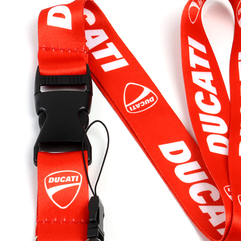 Red Ducati Racing Keychain LOGO Lanyard Quick Release Key chain Strap Gift - Image 7