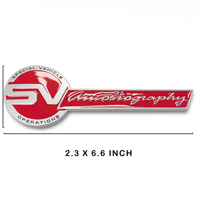 Red Ford Mustang SVO Side Fender & Rear Trunk Emblems - Pair - Image 7