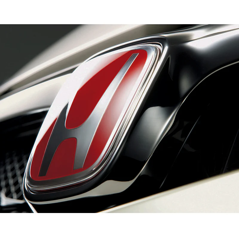 Red Front + Rear +Steeriing JDM Emblem Set For 2012-2013 CIVIC SI COUPE 2DR - Image 3