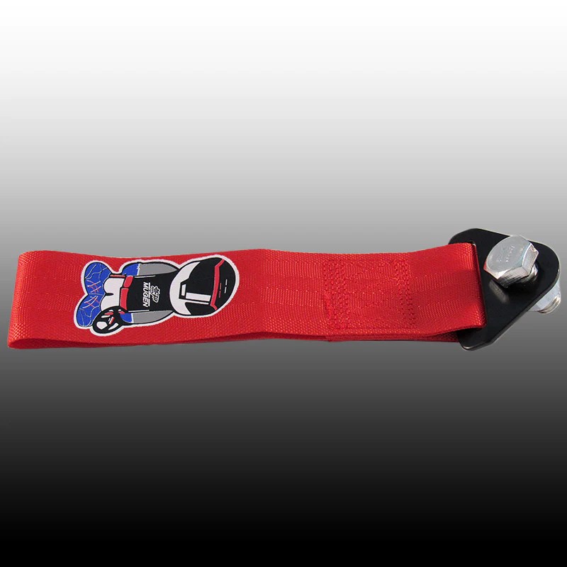 Mugen Red Racing Tow Strap for Front / Rear Bumper - Image 2