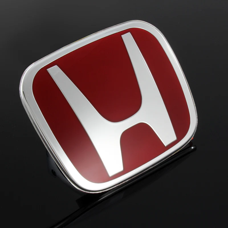 Red JDM H Emblem 2 PCS Set Front & Rear For 2008-2014 ACCORD COUPE 2DR - Image 5