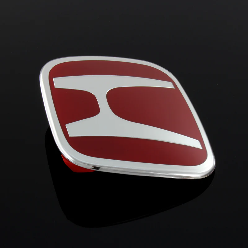 Red JDM H Emblem 2PCS Set Front & Rear For CIVIC 5DR HATCH 2016 2017 2018 - Image 5