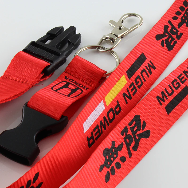 Honda Mugen Red Keychain Lanyard - Image 2