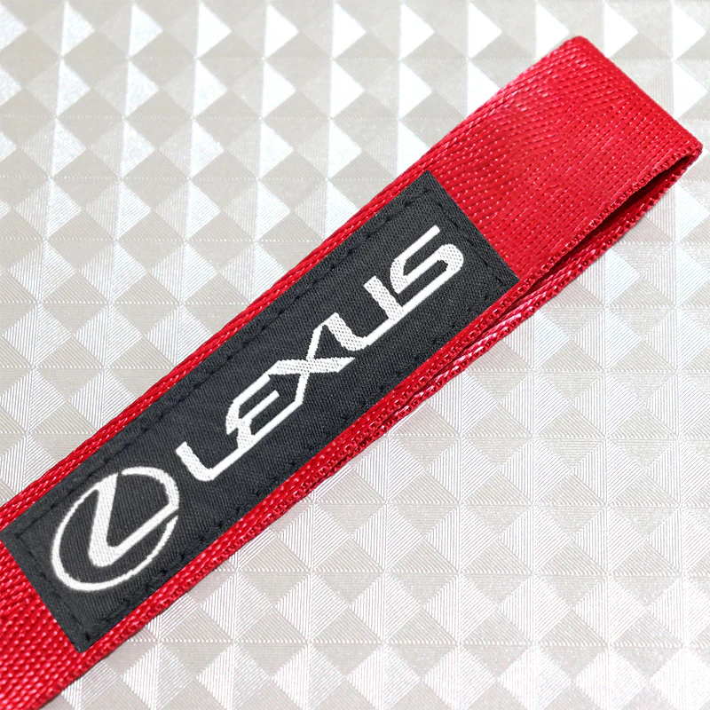 Red LEXUS Racing Keychain Metal Key Ring Hook Strap Nylon Lanyard-Universal - Image 4