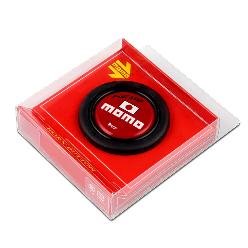 Red Line 350mm MOMO Racing Steering Wheel Microfiber Leather with MOMO Horn Button - Image 6