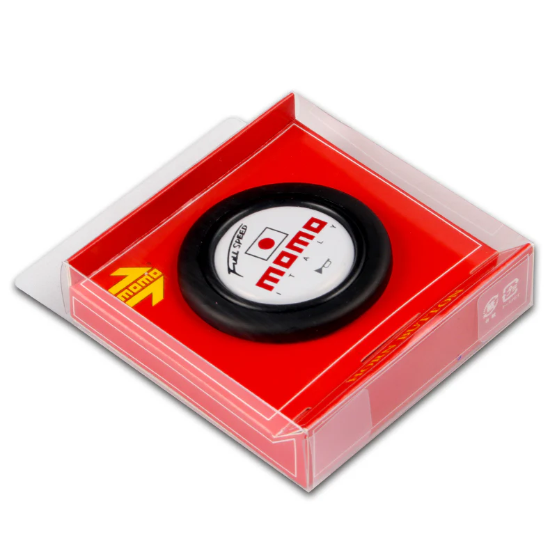 Red Line 350mm MOMO Racing Steering Wheel Microfiber Leather with MOMO Horn Button - Image 6