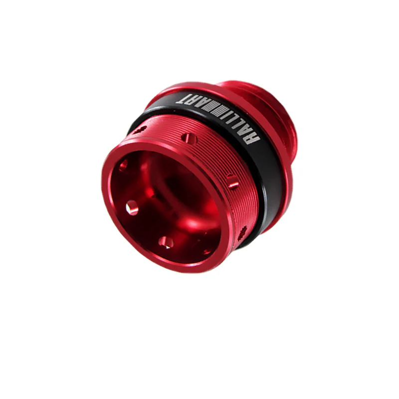 Red New Ralliart Racing Engine Oil Cap Oil Fuel Filler Cover Cap For Mitsubishi - Image 3