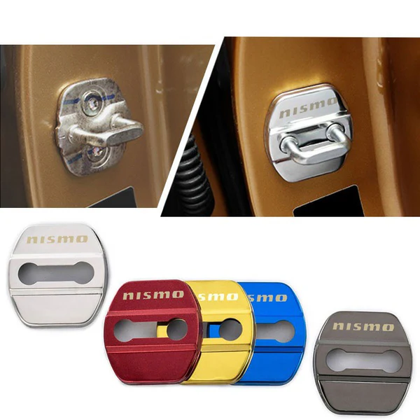 Red Stainless Steel Door Lock Door Striker Cover for NISMO - Image 4