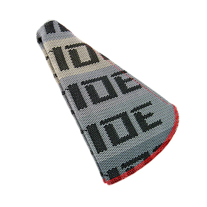 Red Stitches Bride Racing Hyper Fabric shift knob Shifter Boot Cover Chrome Top - Image 5