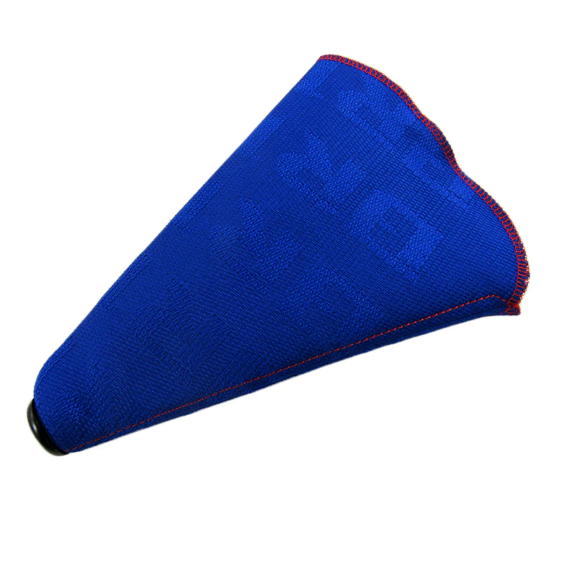 Bride Red Stitched Blue Fabric Shifter Boot Cover - Image 2