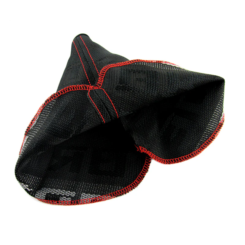 Bride Red Stitched Gradation Fabric Shifter Boot Cover - Image 3