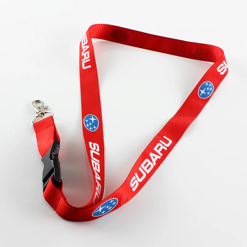 Red SUBARU Impreza WRX STI BRZ Forester Crosstrek Legacy Outback Keychain Lanyard - Image 2