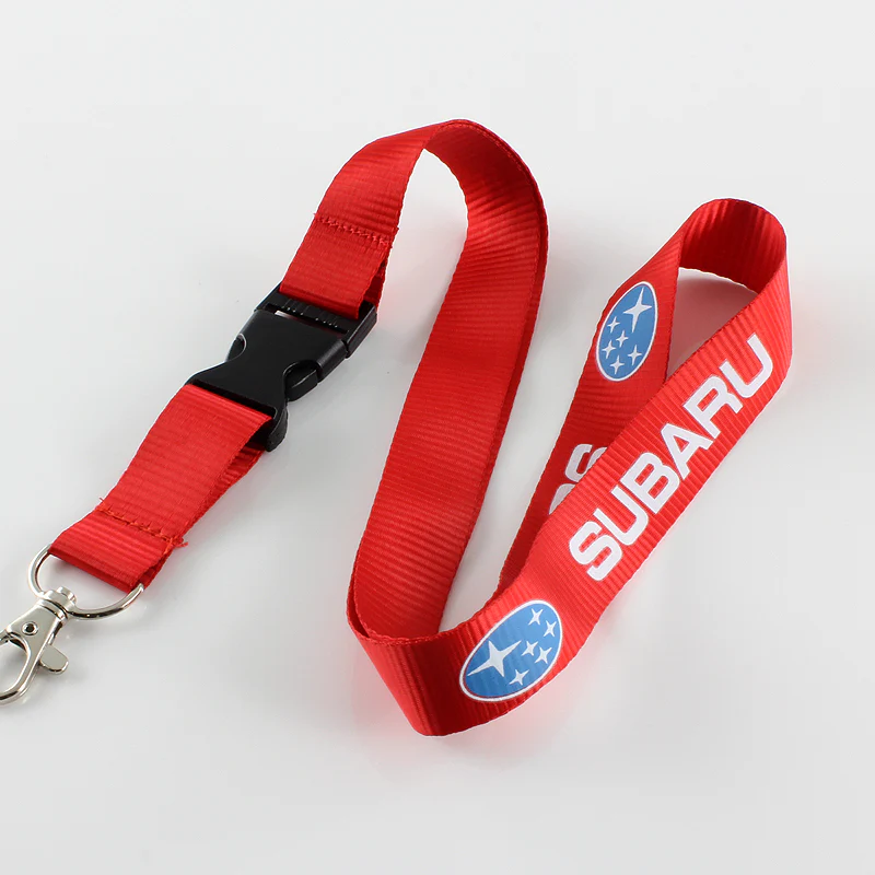 Red SUBARU Impreza WRX STI BRZ Forester Crosstrek Legacy Outback Keychain Lanyard - Image 3