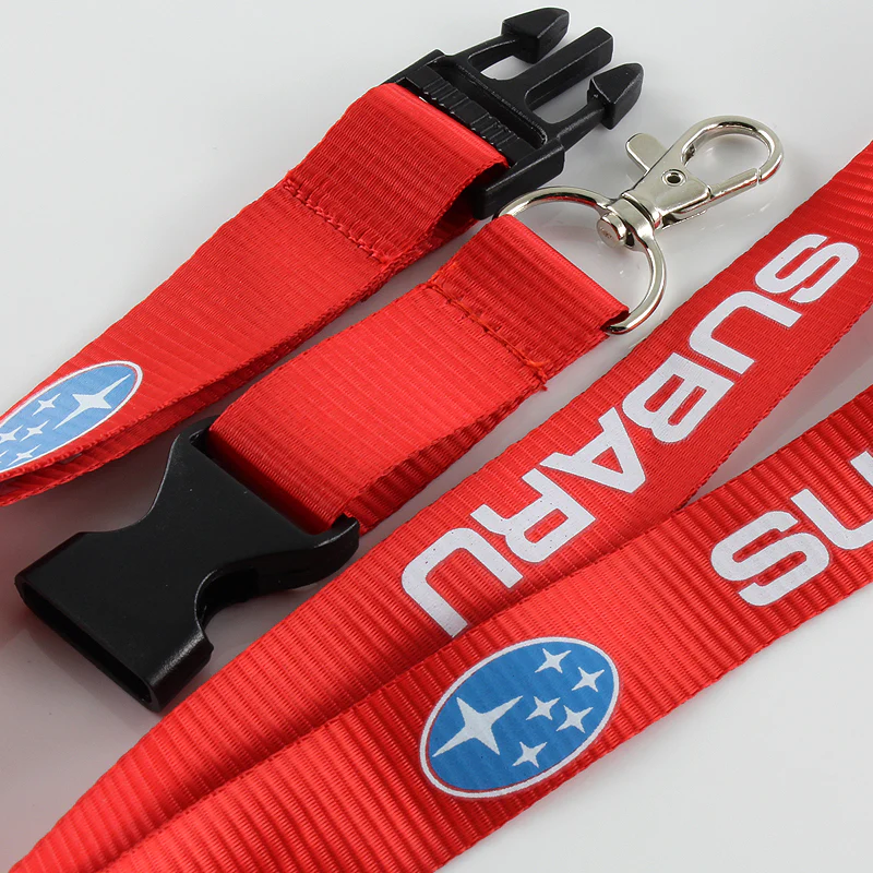 Red SUBARU Impreza WRX STI BRZ Forester Crosstrek Legacy Outback Keychain Lanyard - Image 4